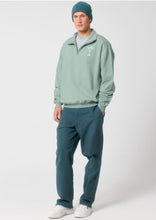 Lade das Bild in den Galerie-Viewer, quarter zip - "geottert nicht gerührt" - aloe