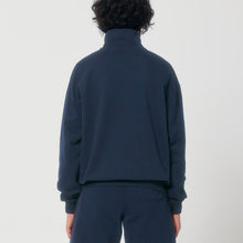 Lade das Bild in den Galerie-Viewer, quarter zip - "mont du hanz" - navy blue