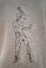 Lade das Bild in den Galerie-Viewer, pullover - "berührt" - hellgrau