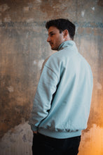 Lade das Bild in den Galerie-Viewer, quarter zip - "geottert nicht gerührt" - aloe
