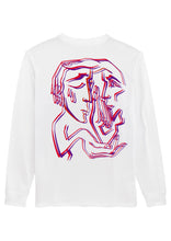 Lade das Bild in den Galerie-Viewer, unisex-longsleeve - &quot;the conversation&quot; - white
