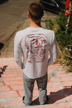 Lade das Bild in den Galerie-Viewer, unisex-longsleeve - &quot;the conversation&quot; - white
